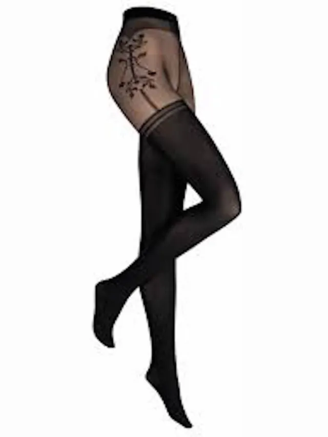 Kunert fantasie panty maat 40/42 zwart