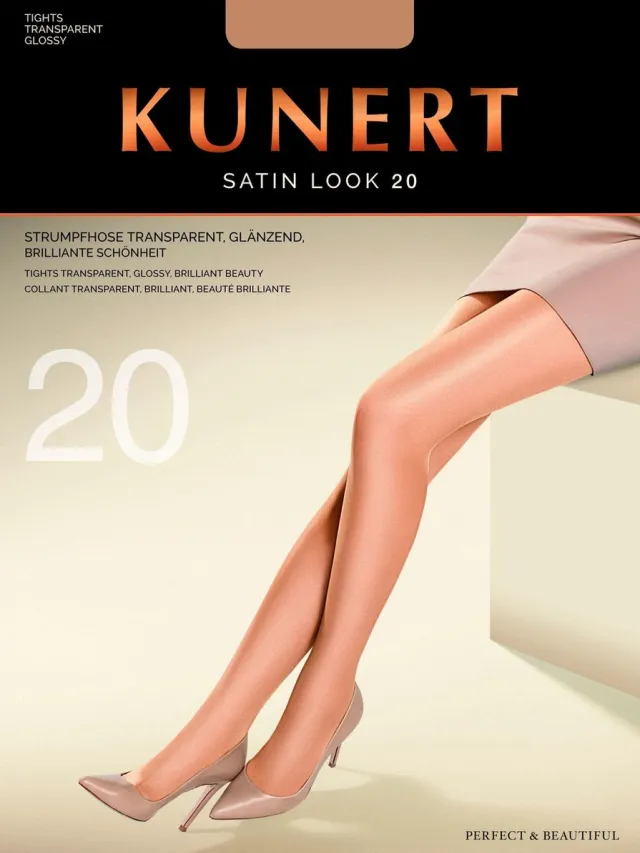 Kunert Satin Look 20 (333000) Kleur: anthrazit Maat: 36-38 Antraciet