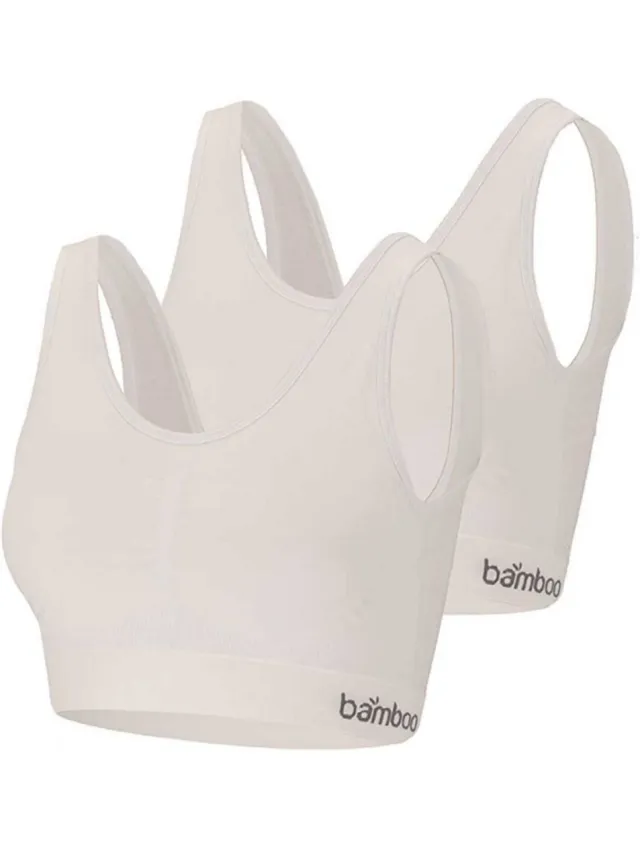 Apollo bamboe bh zonder beugel wit, foto 2