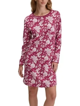 Calida Sweet Dreams Long Sleeve Nightdress D1 * Actie * Rood