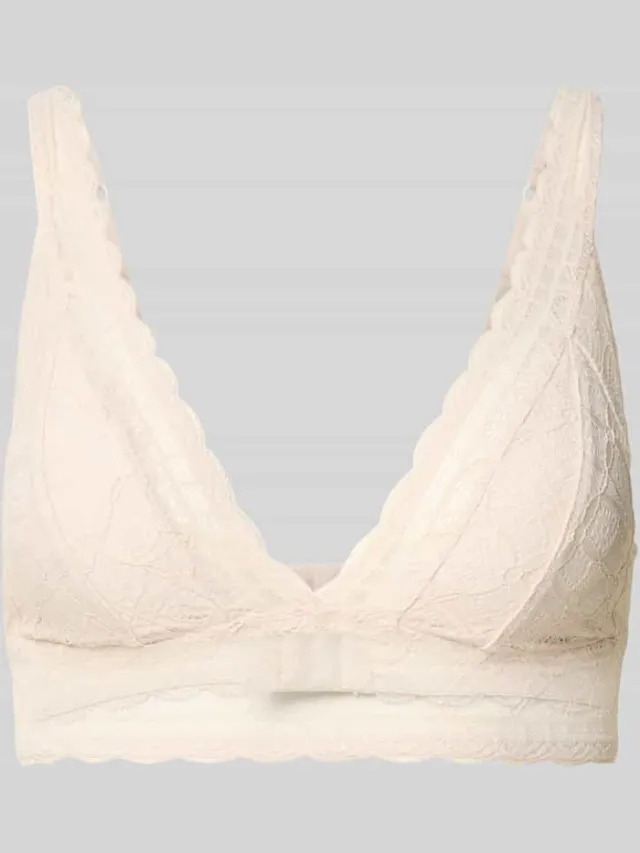 Jake*s Casual bh met details van kant Offwhite
