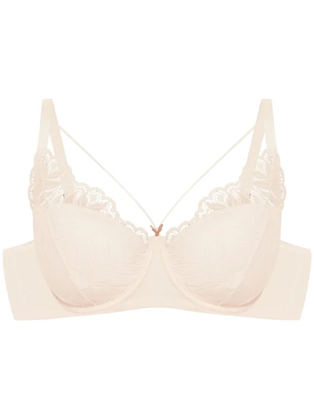ESOTIQ Korin - Gevoerde beha - Crème - 70G - Bloemenpatroon