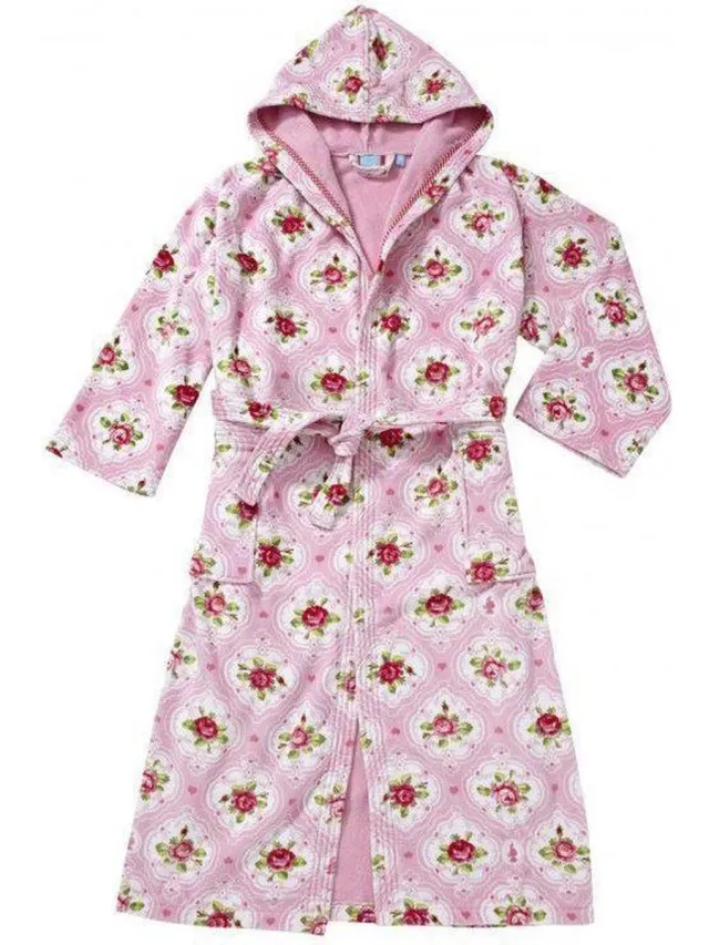 Pip Studio Badjas Flower Medaillon - Pink Roze