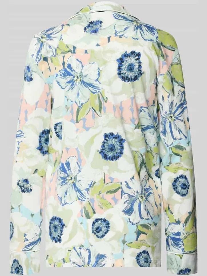 Christian Berg Woman relaxed fit pyjamabovendeel met borstzak mauve, foto 2