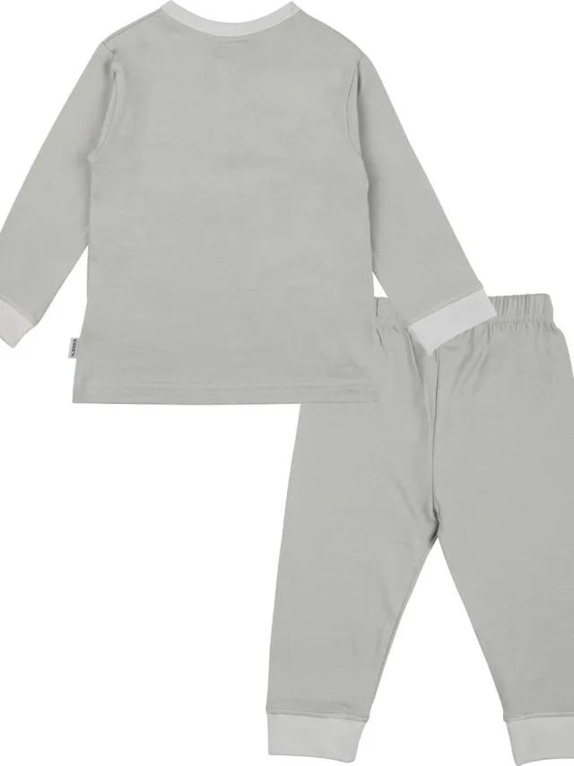 Kuuk'n KUUK’n pyjama basic Pigeon grijsgroen