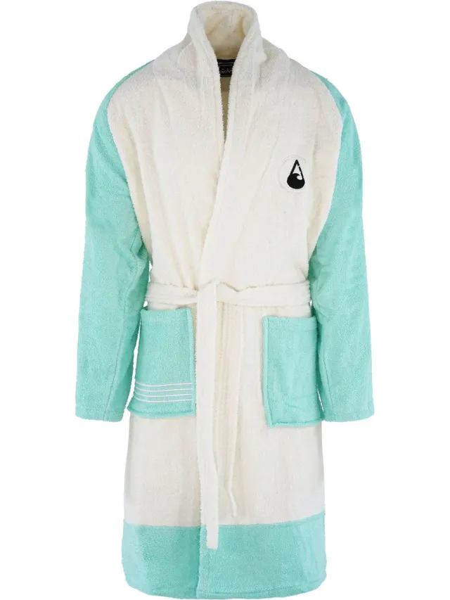 Wave Hawaii Badjas - Unisex - Wave Hawaii - Quatro - Katoen - 100% katoen gecertificeerd volgens Oeko Tex Standard 100, vrij van schadelijke stoffen Mintgroen