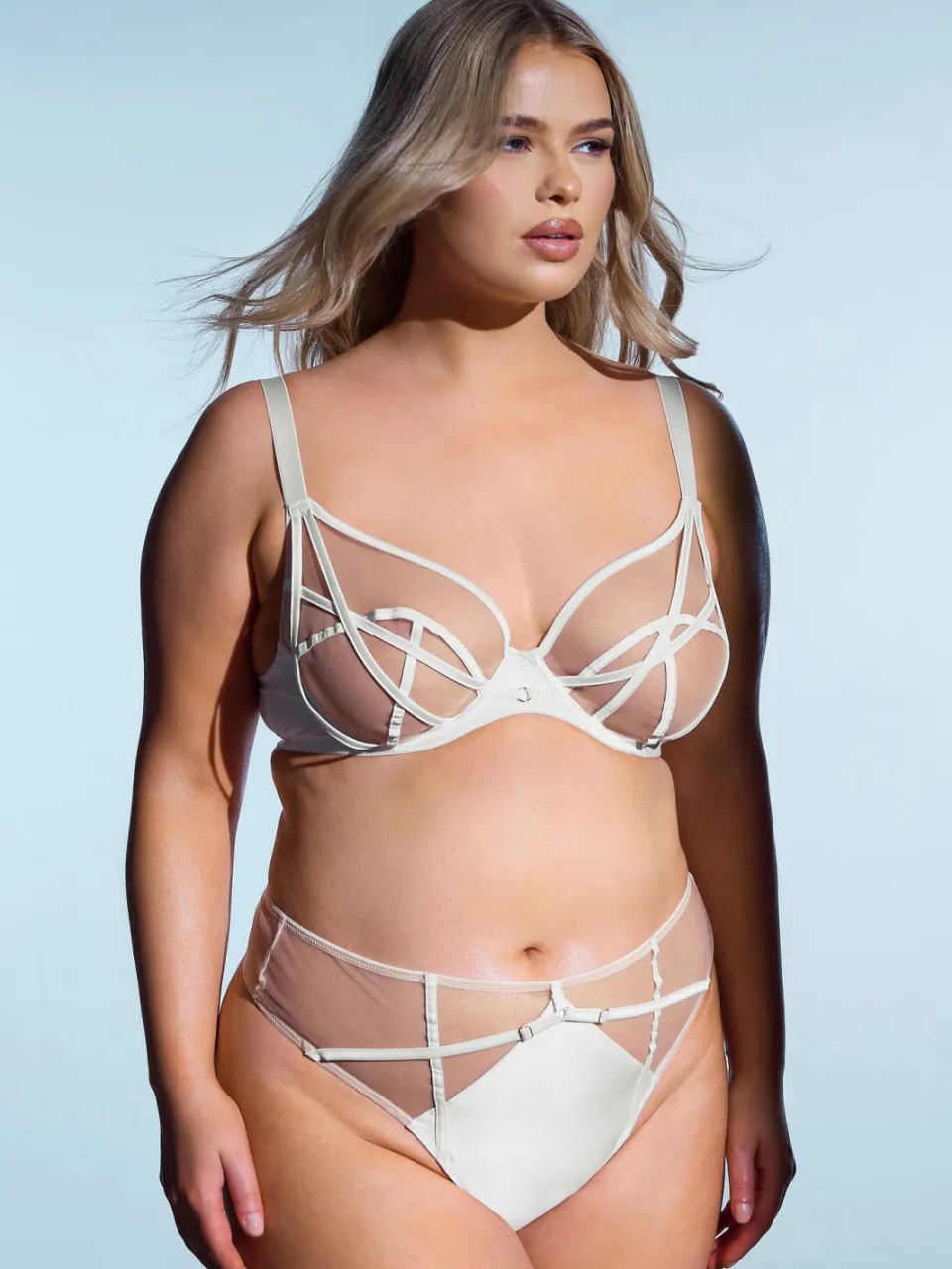 Playful Promises Witte Ramona Illusion Strap Beugelbeha, foto 2