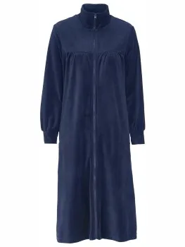 Damella Velour Plain Robe Blauw,Rood