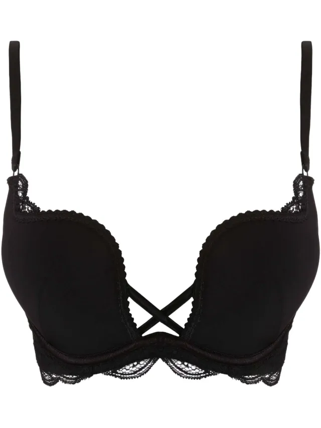 Henderson Delis - Push-up Bh 75C - Met Kant - Voorgevormd - Zwart