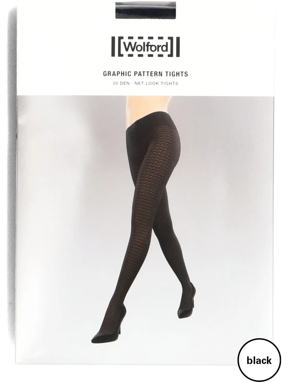 Wolford Graphic Pattern Tights panty zwart, foto 2