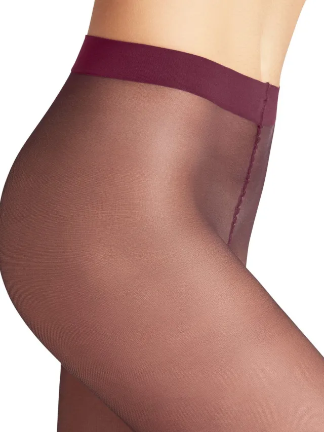 Falke Pure Matt eenkleurig materiaal transparant 20 DEN panty dames rood rood 8370