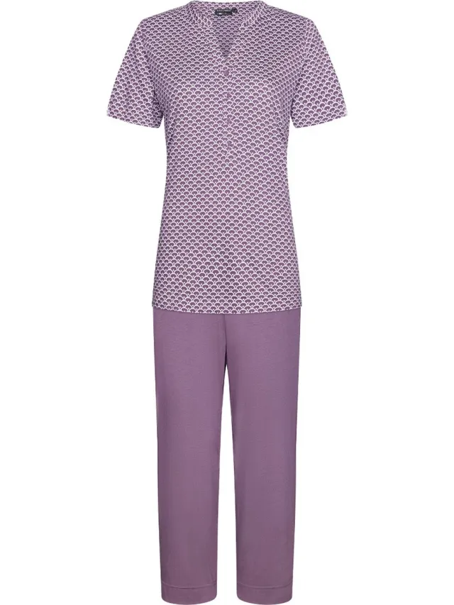 Pastunette Paarse duurzame pyjama Pastunette - Paars - Maat - 38