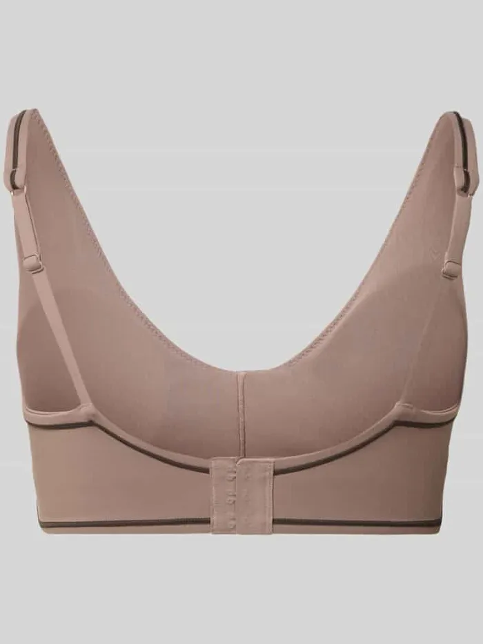 Fabletics Slim Fit sport bh met logodetail model 'PURELUXE' taupe, foto 2