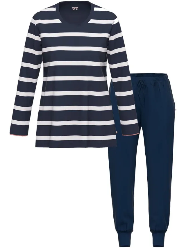 Ammann Dames shirt met lange mouwen, lange broek Night & Relax night sky