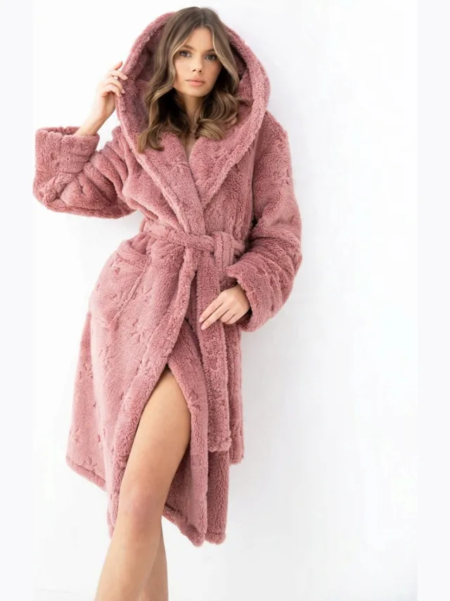 S& Sensis Sensis Fleece Badjas Dolly Dames 36 / Roze