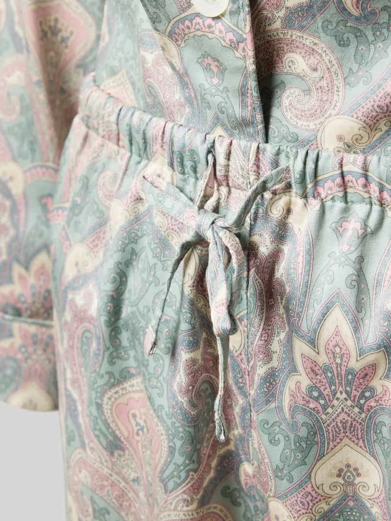 Lauren Ralph Lauren Regular fit pyjama met all-over motief rietgroen, foto 2
