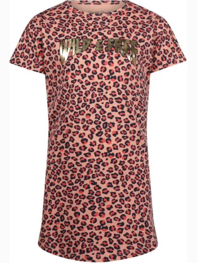 Charlie Choe Charlie - Choe - Groot - T-shirt - Panterprint - Pyjama peach