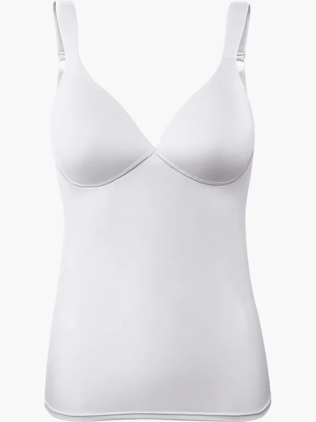 Naturana hemd met padded BH zonder beugels maat 90B wit