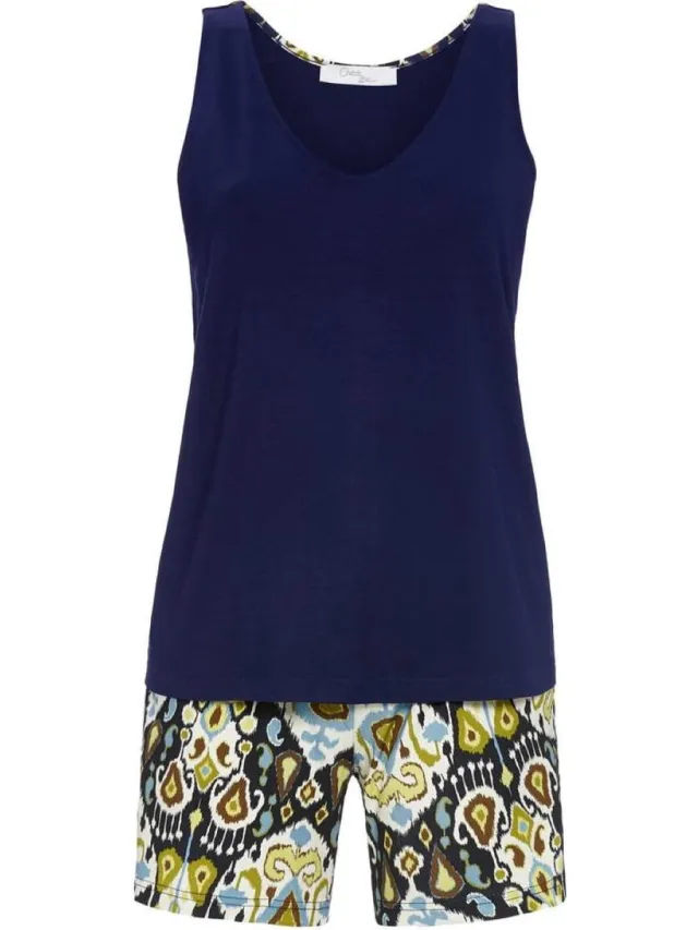 Ringella Bonte shortama donkerblauw Ringella
