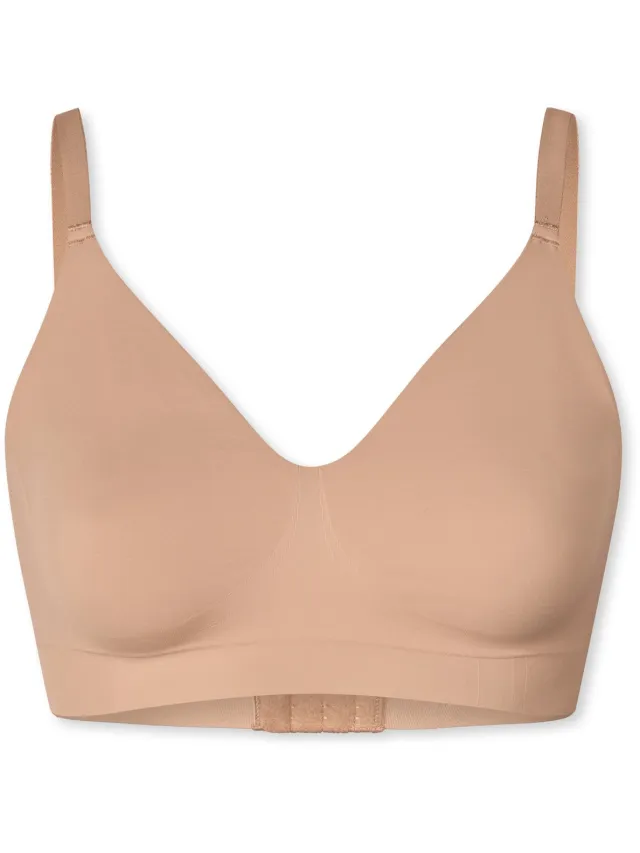 Schiesser dames Seamless Contouring zachte - naadloze BH van jersey (1-pack) - bralette - maple