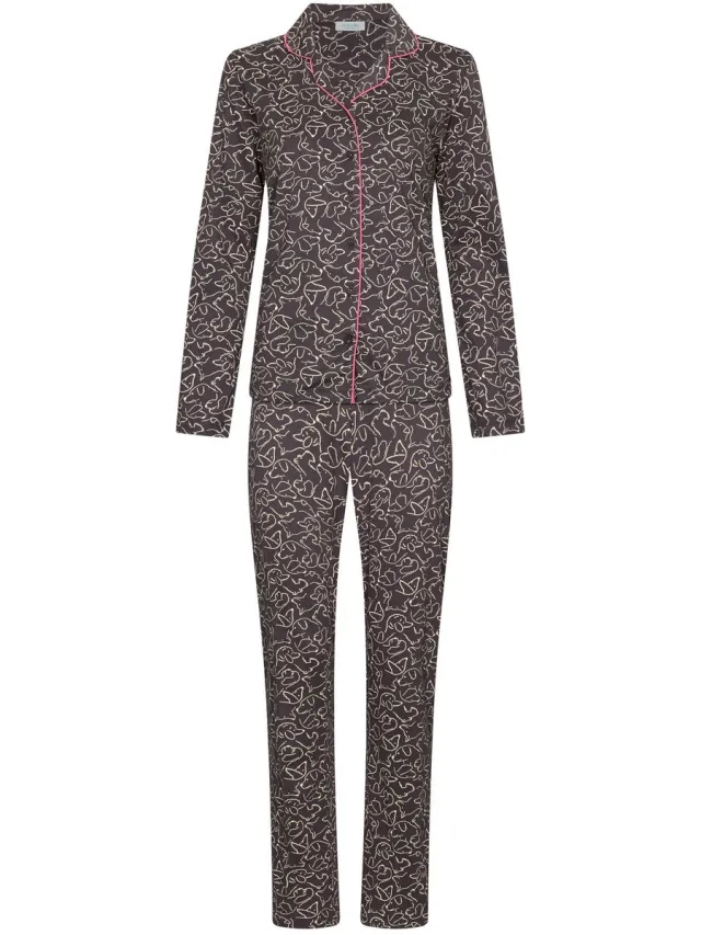 Rebelle MyRebelle - Furry Friend - Pyjama - Doorknoop - Bio-Katoen - Donkergrijs