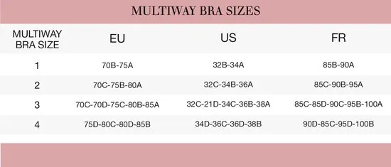 MAGIC Bodyfashion Maat XL Multiway Bra - Latte