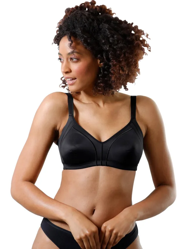 Naturana Minimizer-beha zonder beugel zwart
