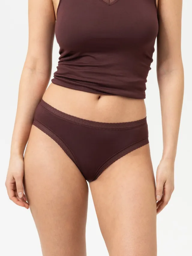 Mey Hipster Serie Modal Lace Hot Maroon bruin