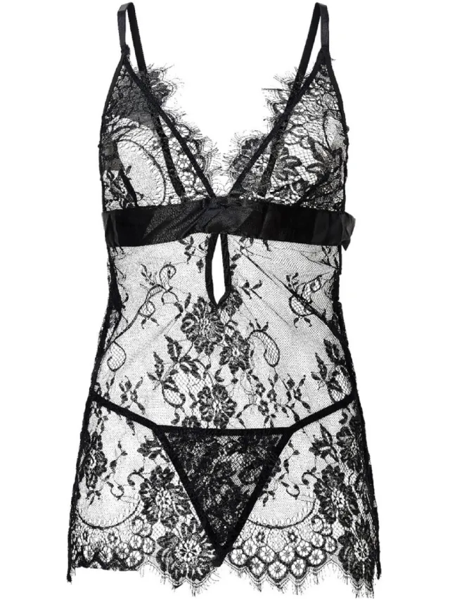 Lingadore Chemise zwart, foto 2
