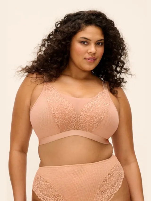 Elomi Tiernie Bralette Sahara - maat 90 G/H - Beige