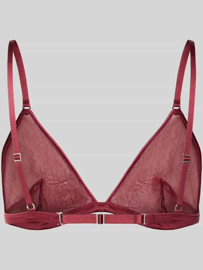 Calvin Klein bh met mesh cut-out bordeaux, foto 2