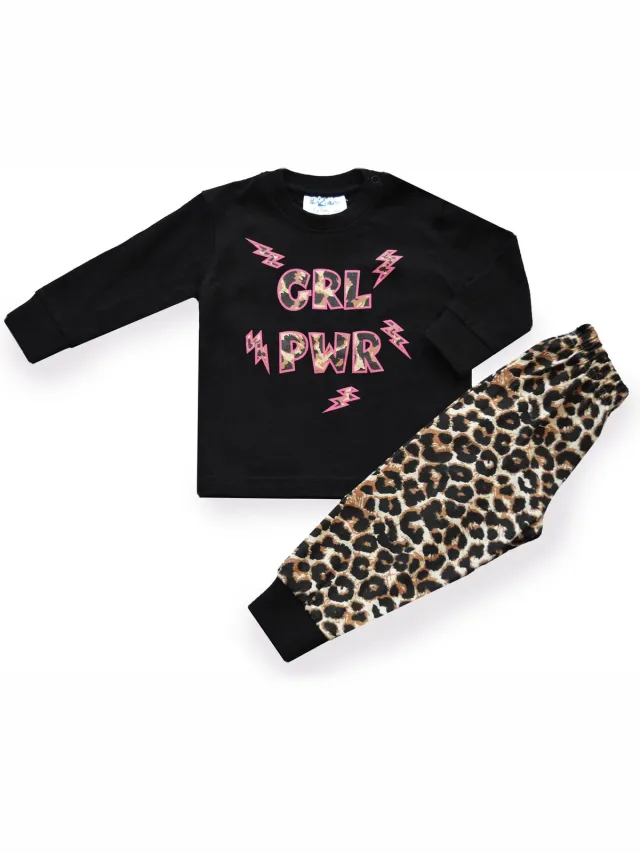 Fun2Wear Pyjama Girl Power - Zwart