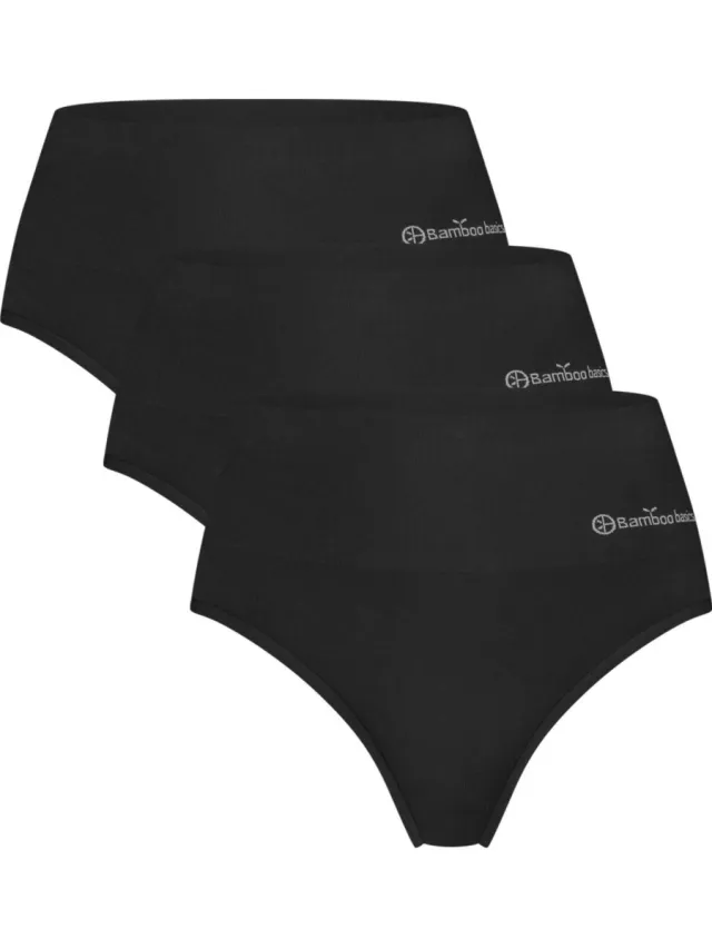 Bamboo Basics Zoey high waist string zwart, foto 2