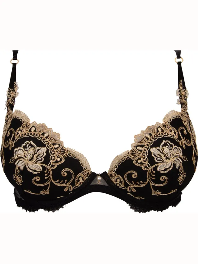 Lise Charmel Voorgevormde BH - Deesse en Glam - Zwart Goud - EU 70E / FR