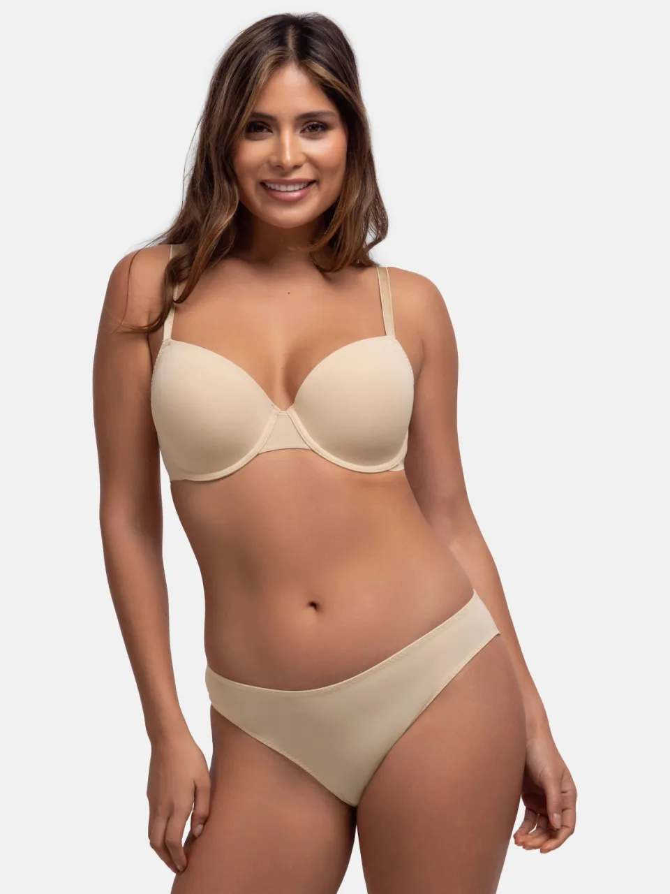 Dorina Louise voorgevormde beugelbh zwart/beige, foto 4