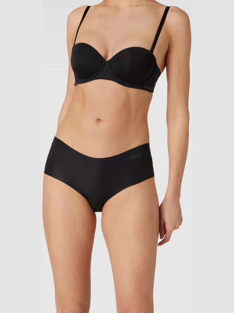 Sloggi Onderbroek met labeldetail, model 'ZERO MICROFIBRE' Zwart