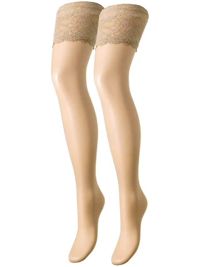 Trasparenze Panty’s/Kousen Trasparenze Autoreggente 8 Denari Voile Roze
