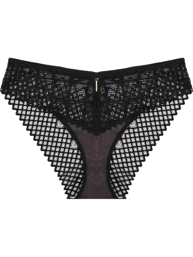 ESOTIQ Innocent - Damesonderbroek - Zwart - Geometrisch patroon - Corrigerend
