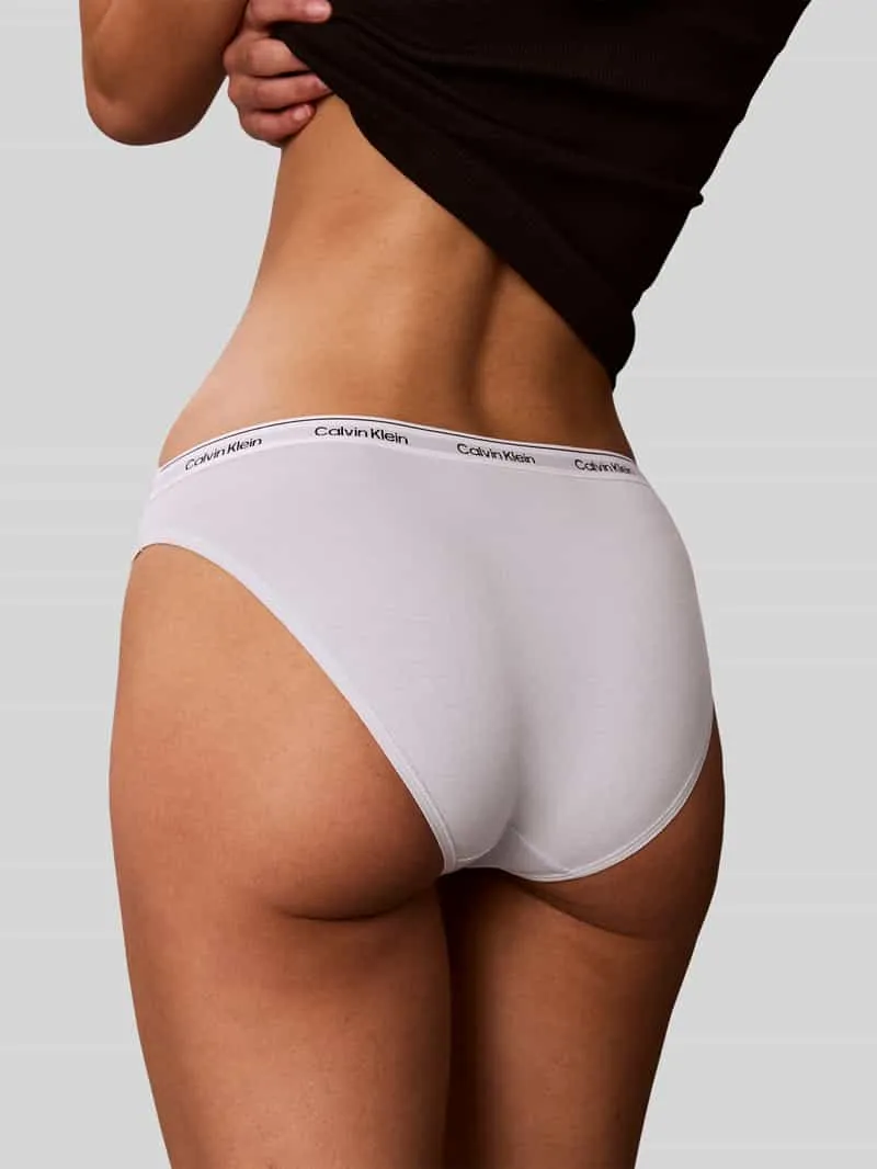 Calvin Klein Slip van katoenmix in set van 3 lichtblauw, foto 4