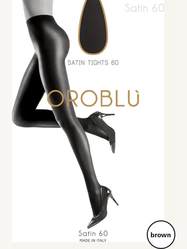 Oroblu Satin 60 Panty - Kleur bruin - Maat Maxi 48/50 bruin/Negre