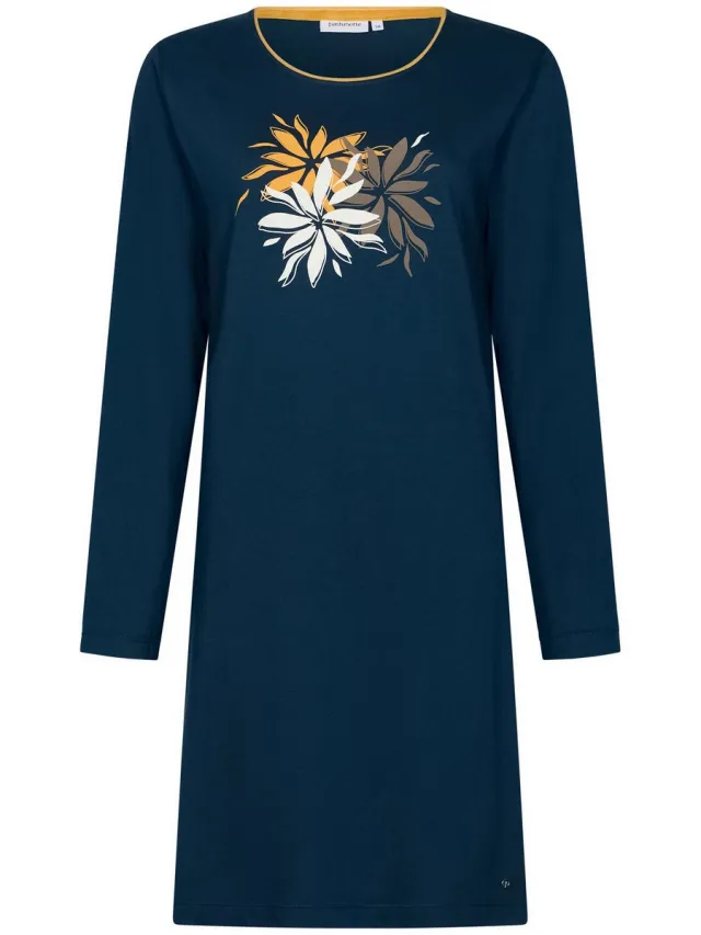 Pastunette Moonlite - Nachthemd - Bio Katoen - Blauw