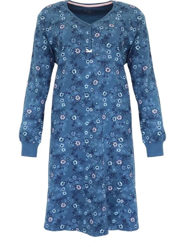 Tenderness Dames Nachthemd - Blauw
