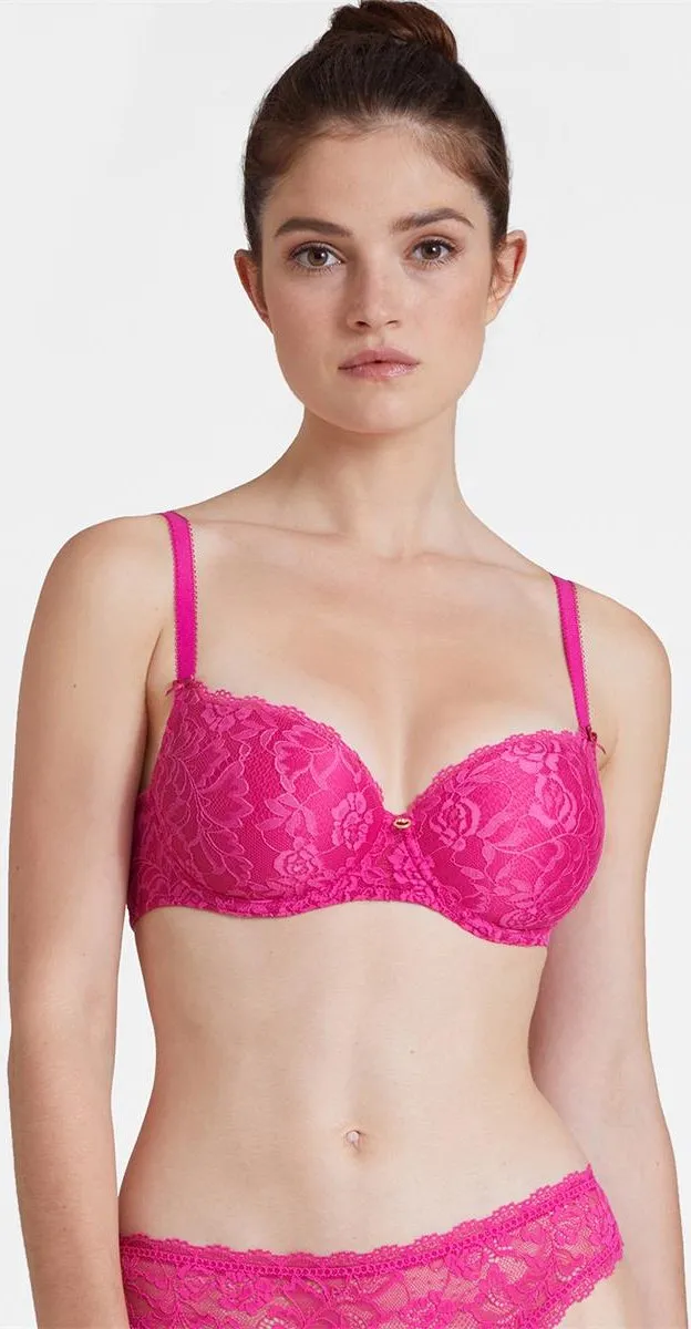 Aubade Rosessence Voorgevormde Beugel Bh HK04 Fuchsia - maat EU 80B / FR Roze