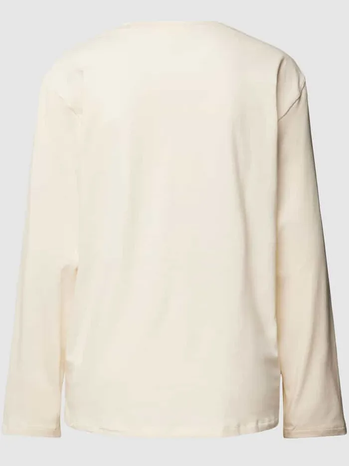 Schiesser Pyjamabovendeel in effen design, model 'Mix+Relax' beige, foto 2