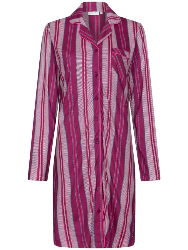 Rebelle Nachthemd - Cin Cin - Bio Katoen - Doorknoop - Roze