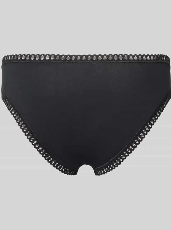 Sloggi Slip met gehaakt kant, model 'GO Crush' in een set van 3 stuks zwart, foto 2