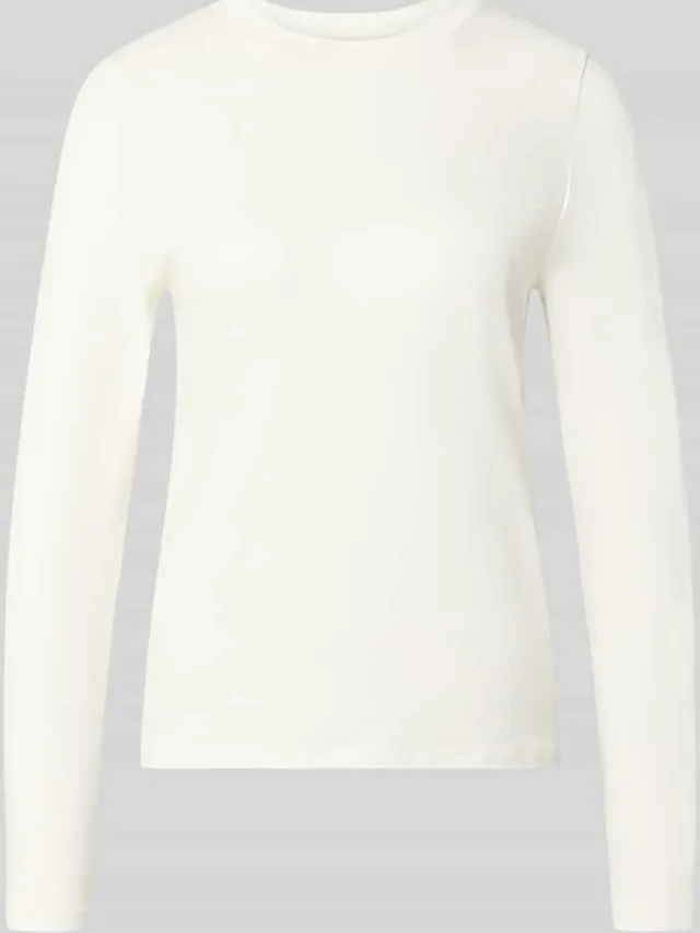 Schiesser Regular fit pyjamabovendeel van katoenmix Wit