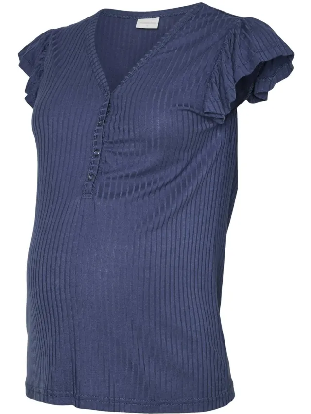 Mamalicious MLTRINITY LIA JRS PYJAMAS SET 2F - Dames - Pyjamas Blue Indigo