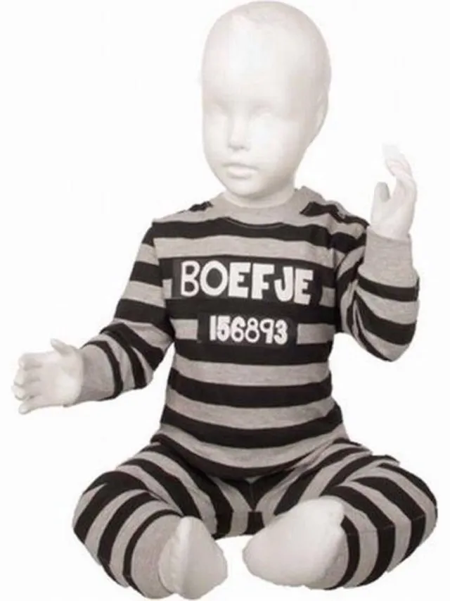 Fun2Wear boefje grijs mt.68 grijs gestreept