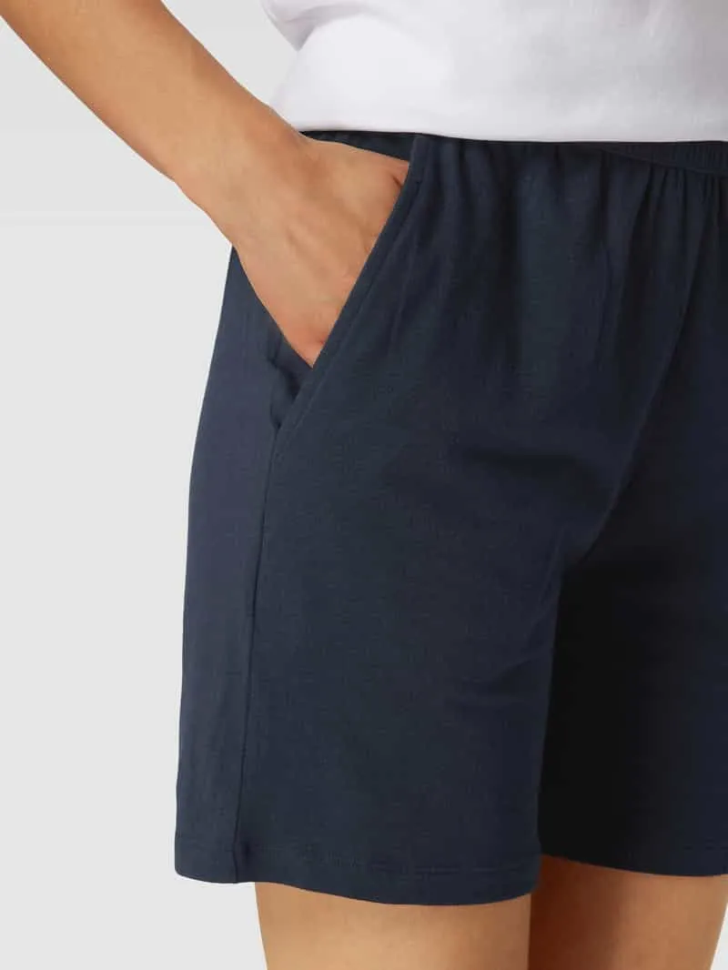 Schiesser Korte pyjamabroek met elastische band marineblauw, foto 5